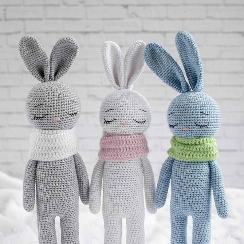 Muñeco de Apego El Conejo & La Luna Conejo Patas Largas