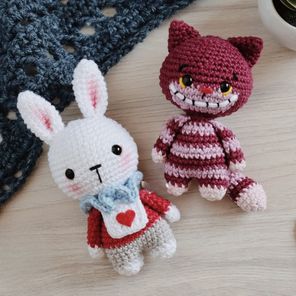 Muñeco de Apego El Conejo & La Luna Set Alice In Wonderland X5