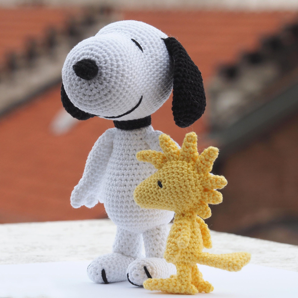 Muñeco de Apego El Conejo & La Luna Snoopy y Woodstock