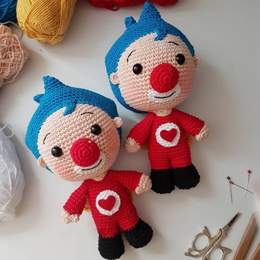 Muñeco de Apego El Conejo & La Luna Payasito Plim Plim