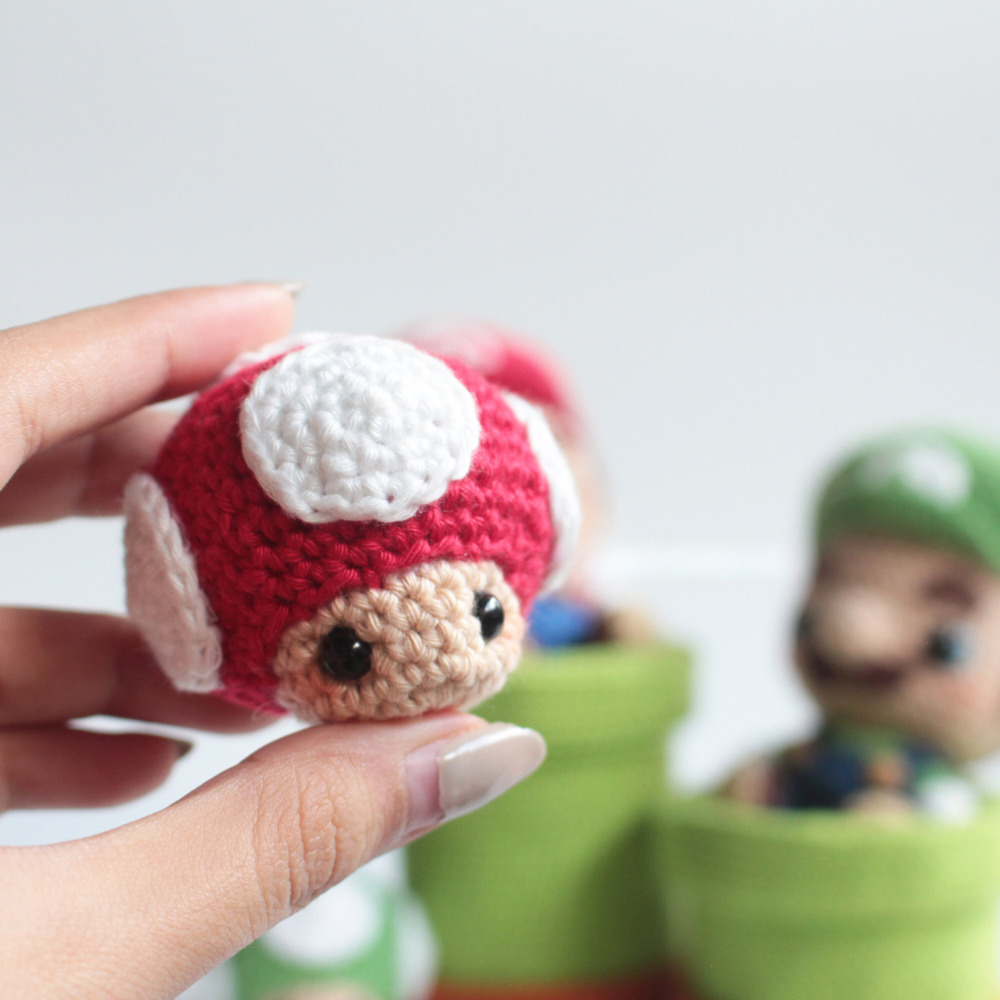 Muñeco de Apego El Conejo & La Luna Set Little Mario Bros X6