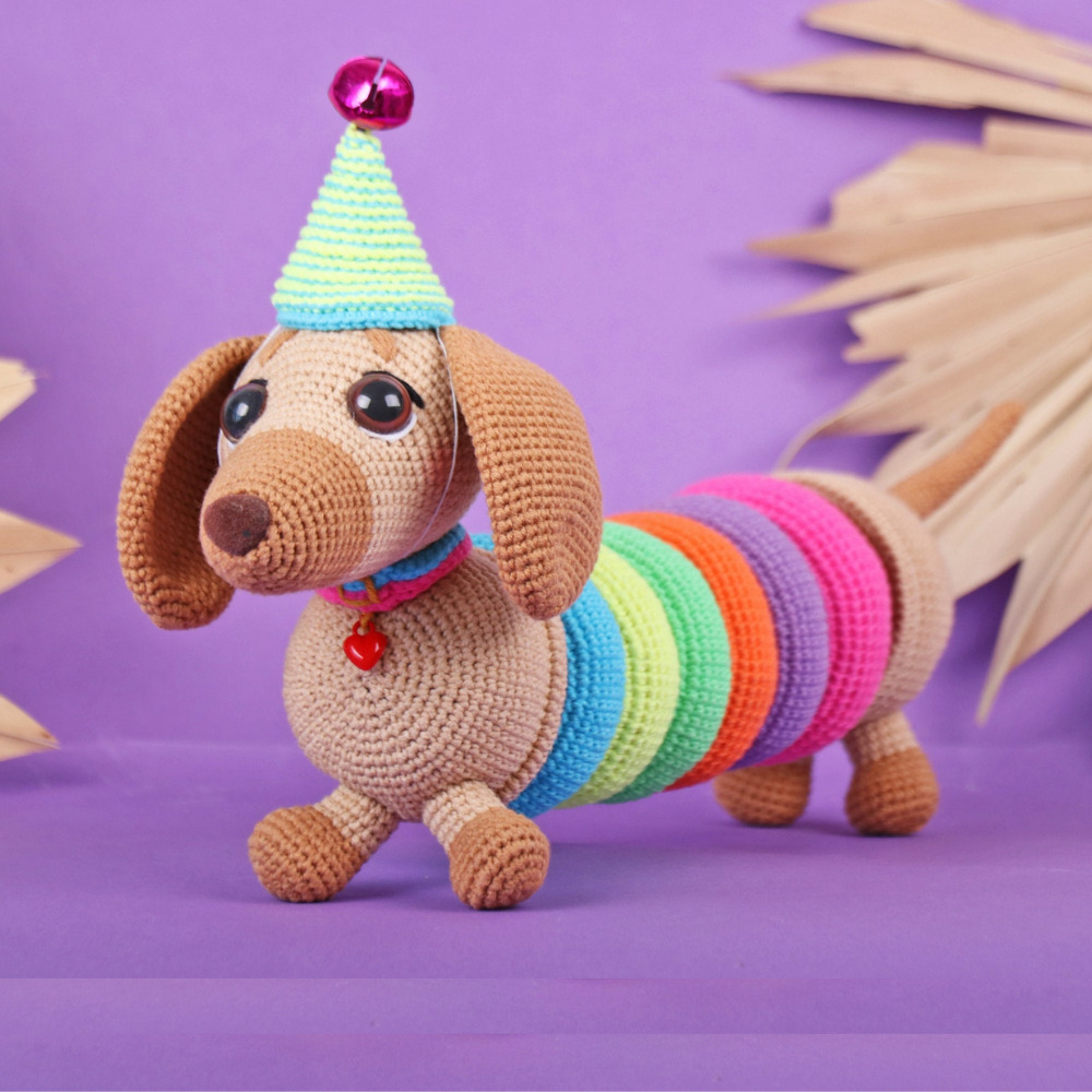 Juego Didáctico Para Bebé El Conejo & La Luna Dog Rainbow Stacking Toy