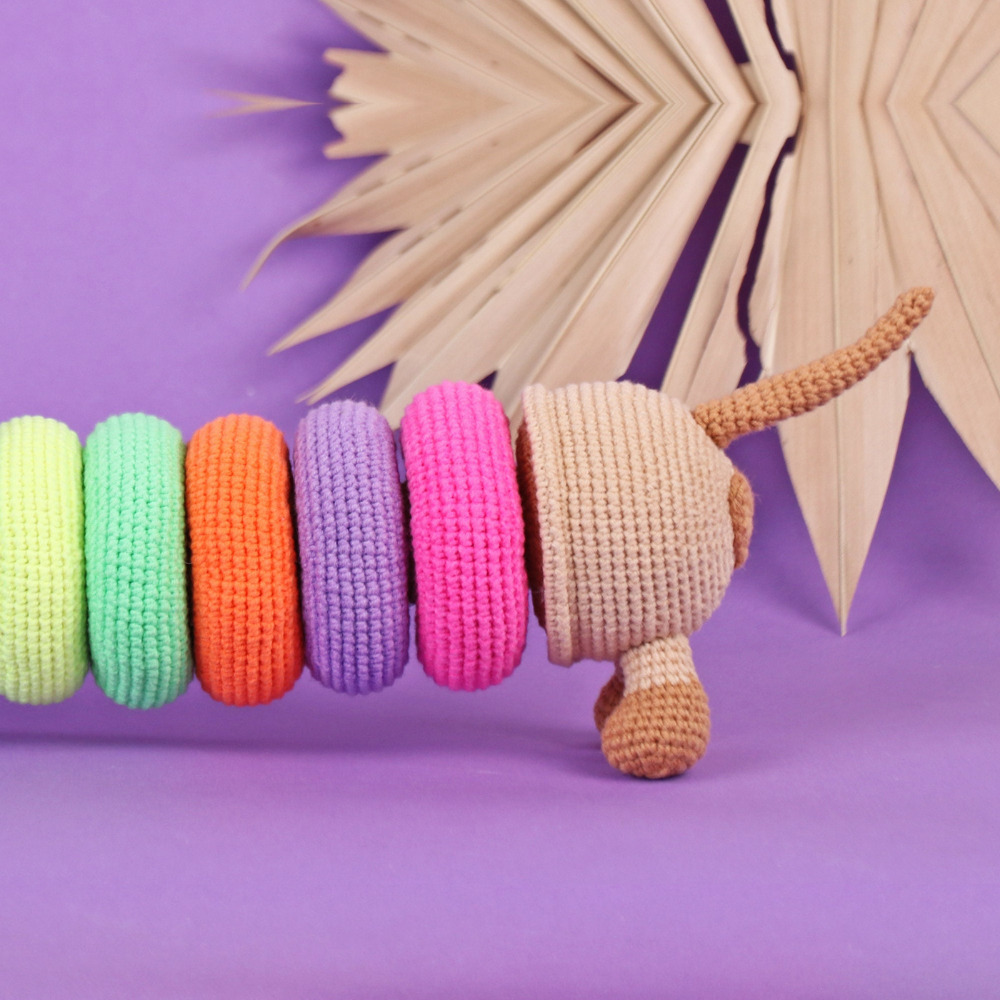 Juego Didáctico Para Bebé El Conejo & La Luna Dog Rainbow Stacking Toy