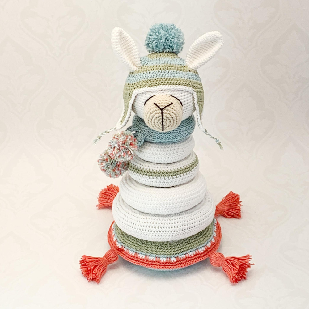 Juego Didáctico Para Bebé El Conejo & La Luna Llama Stacking Toy