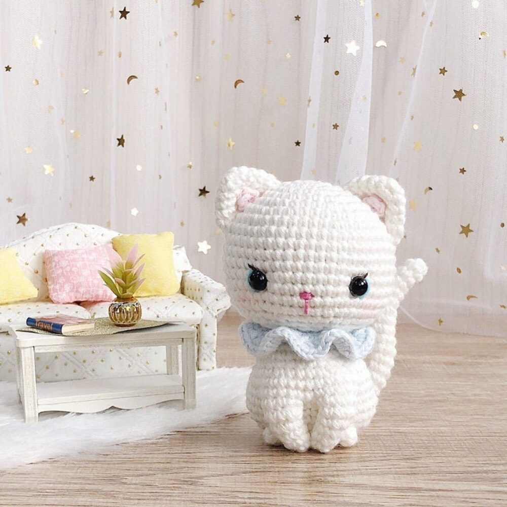 Muñeco de Apego El Conejo & La Luna White Kitten