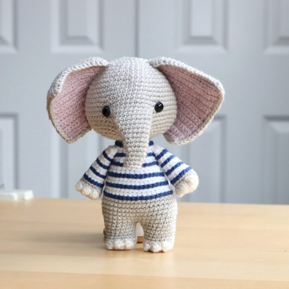 Muñeco de Apego El Conejo & La Luna Carlos El Elefante