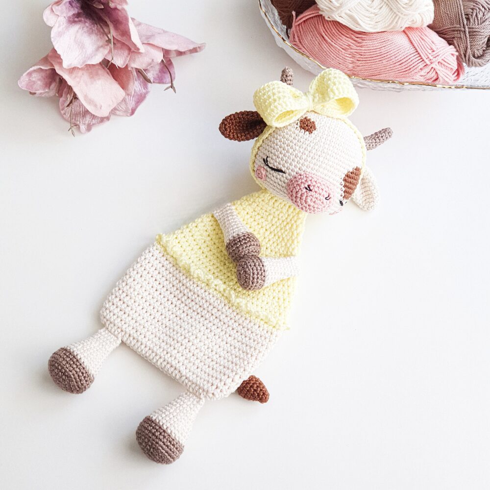 Manta de Apego El Conejo & La Luna Cow Lovey_7 Manta de Apego El Conejo & La Luna Cow Lovey