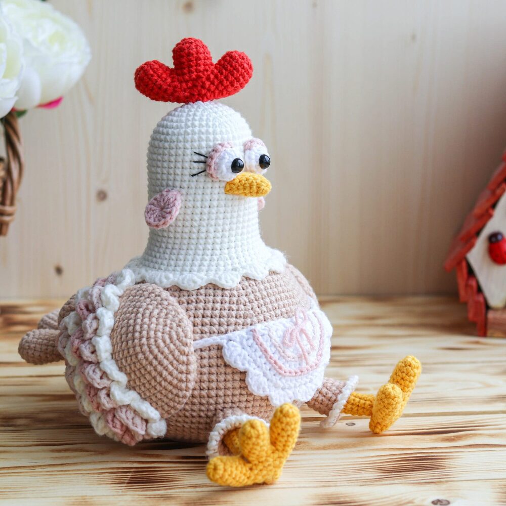 Muñeco de Apego El Conejo & La Luna Fiona La Gallina M01