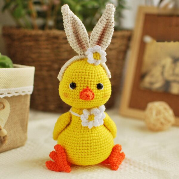 Muñeco de Apego El Conejo & La Luna Pollito de Pascua