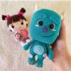 Muñeco de Apego El Conejo & La Luna Set little Monsters INC X4