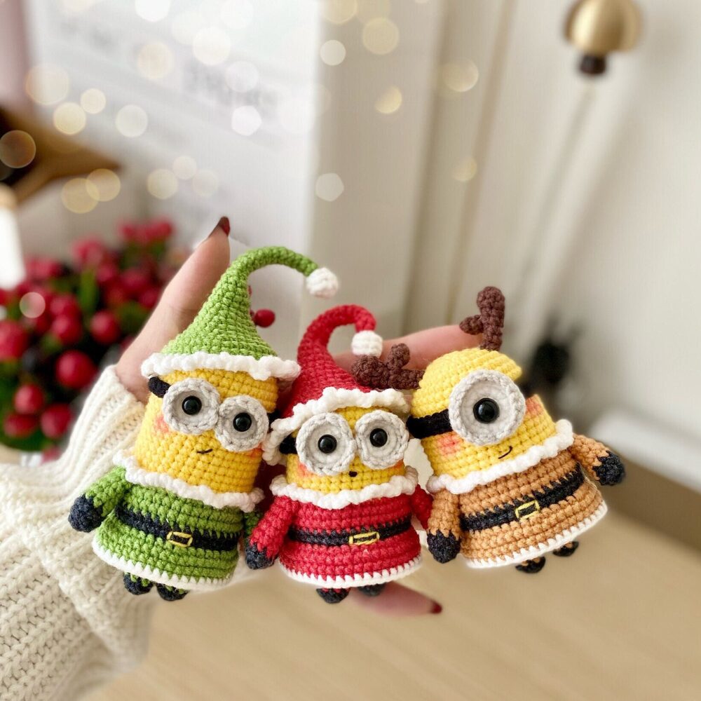 Muñeco de Apego El Conejo & La Luna Set x3 Minions Holiday Special