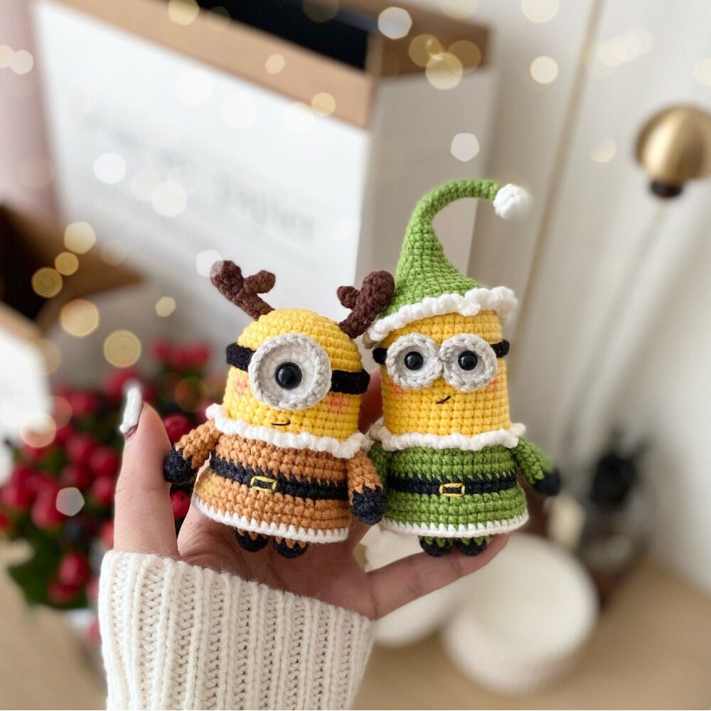 Muñeco de Apego El Conejo & La Luna Set x3 Minions Holiday Special