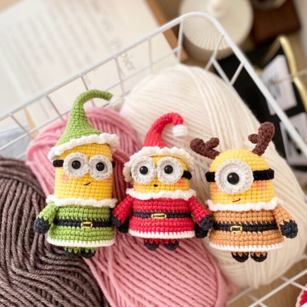 Muñeco de Apego El Conejo & La Luna Set x3 Minions Holiday Special