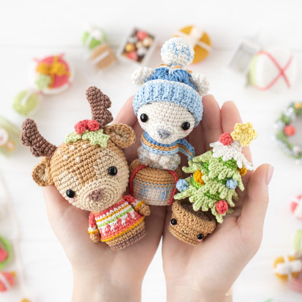 Muñeco de Apego El Conejo & La Luna Set X6 Personajes Navidad