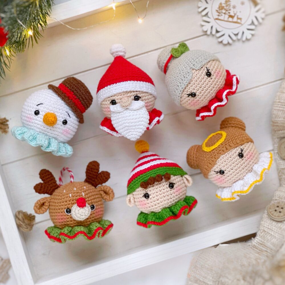 Muñeco de Apego El Conejo & La Luna Set x6 Personajes Navidad