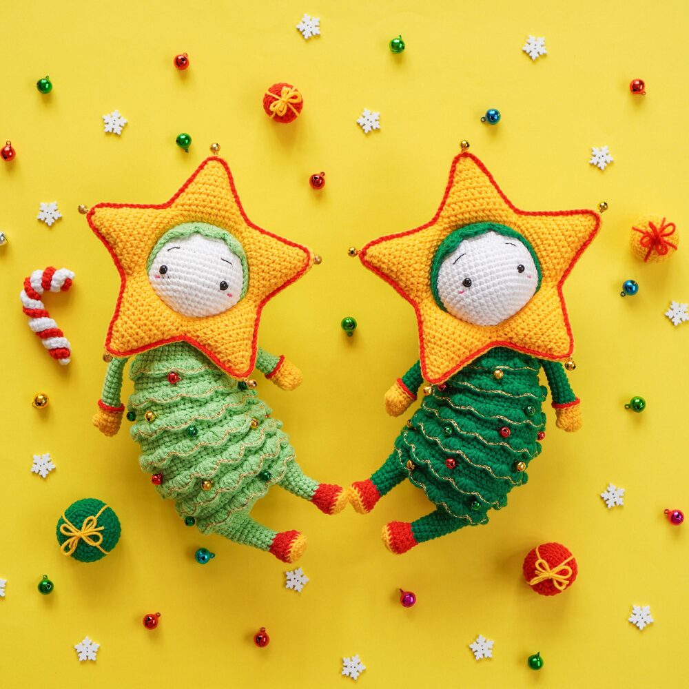 Muñeco de Apego El Conejo & La Luna Set X4 Personajes Navidad