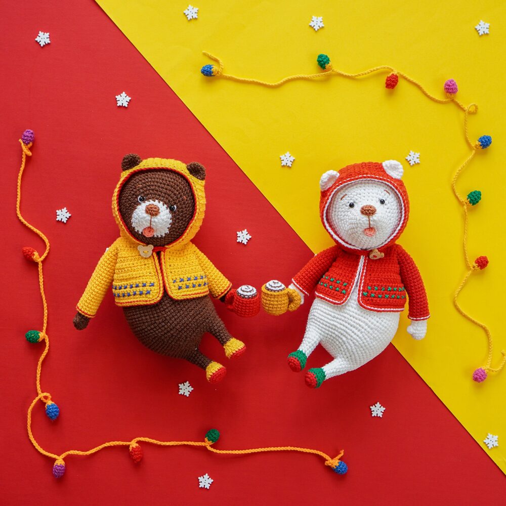 Muñeco de Apego El Conejo & La Luna Set X4 Personajes Navidad