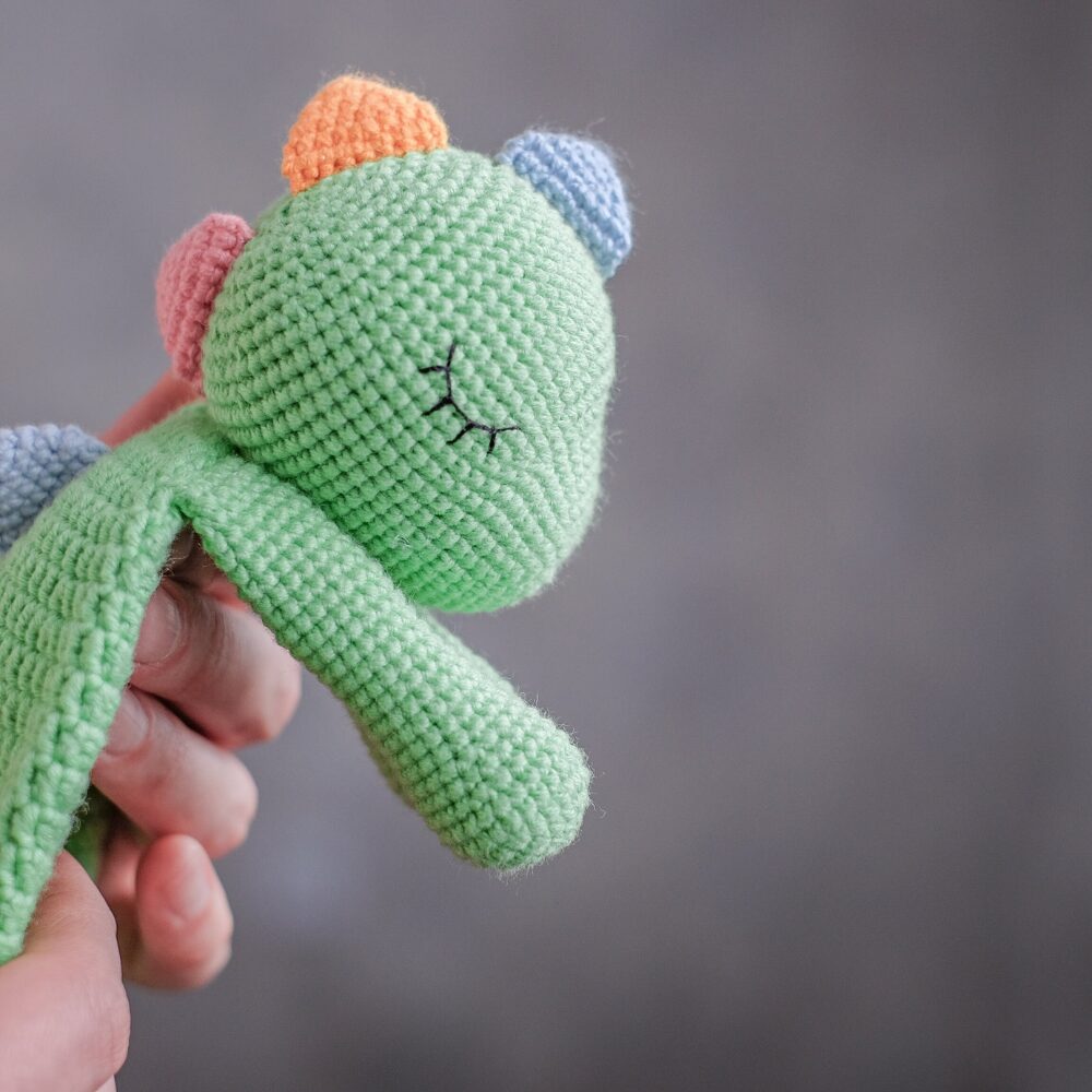 Manta de Apego El Conejo & La Luna Dinosaurio Lovey