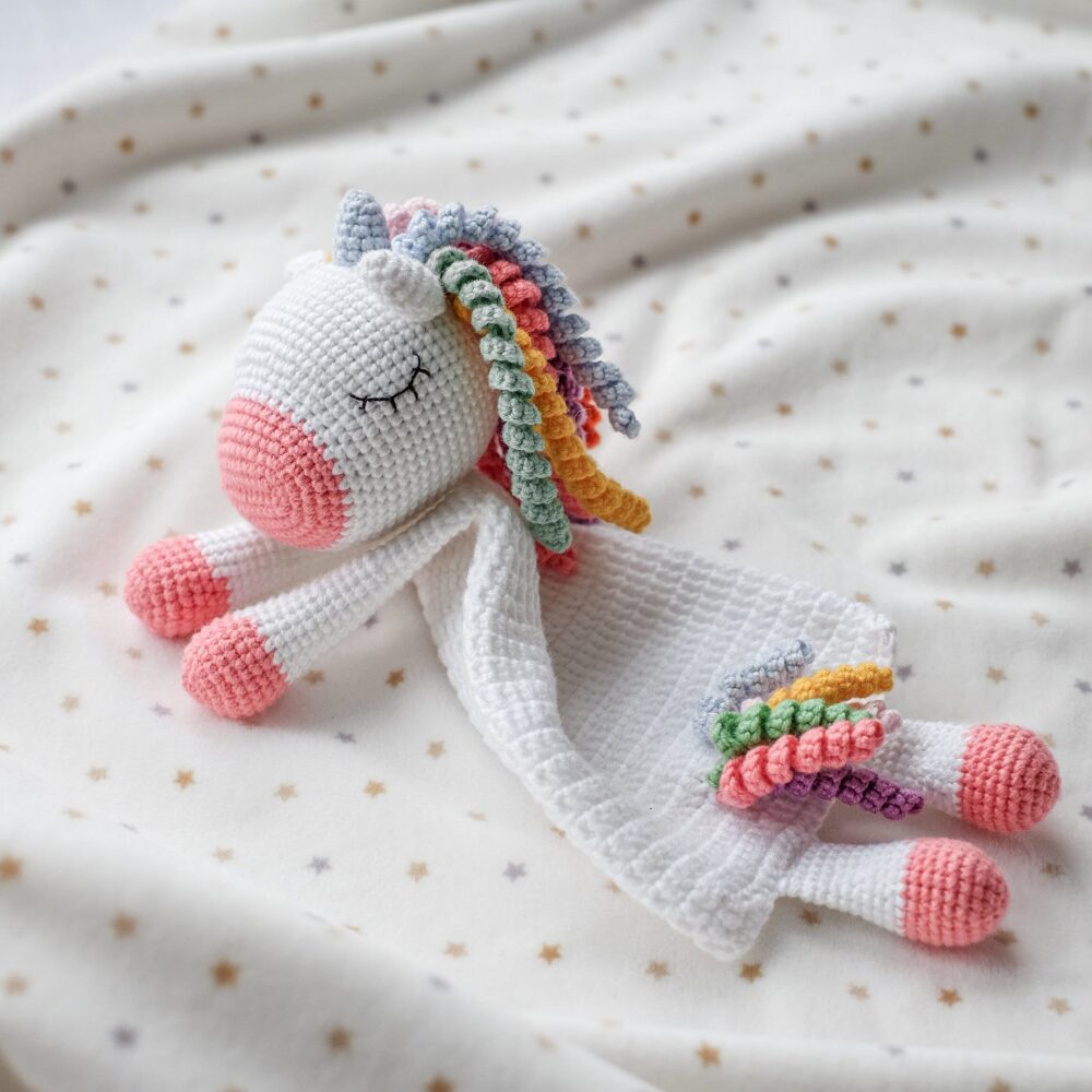 Manta de Apego El Conejo & La Luna Unicornio Lovey