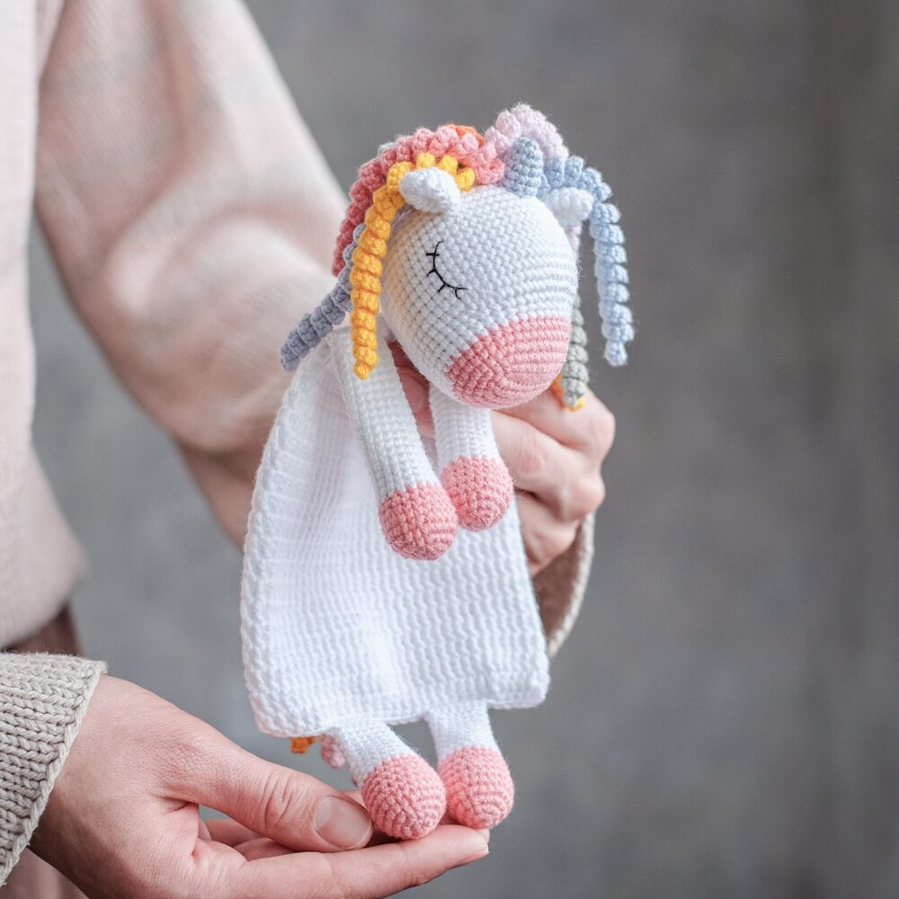 Manta de Apego El Conejo & La Luna Unicornio Lovey