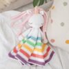 Manta de Apego El Conejo & La Luna Unicornio Rainbow Lovey
