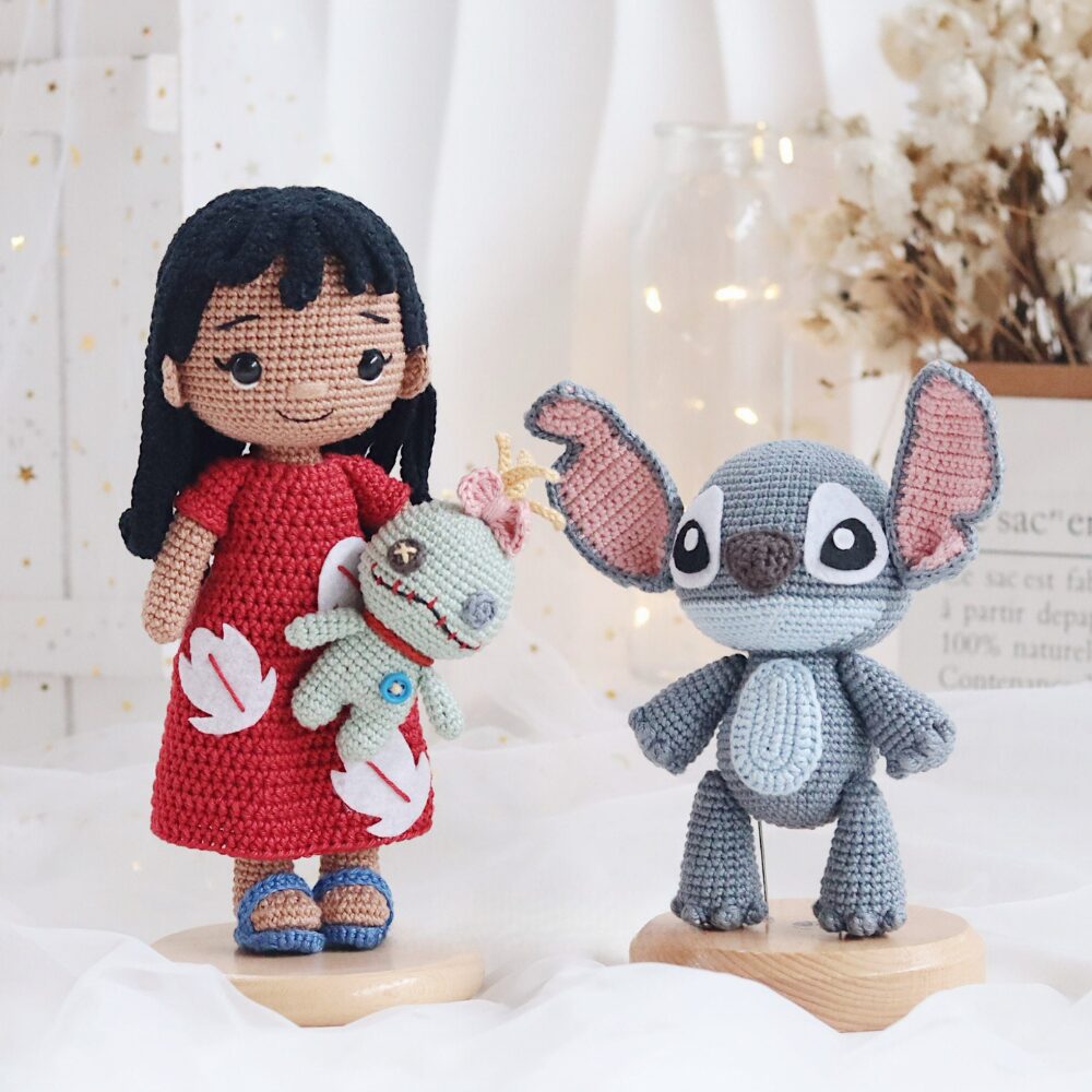 Muñeco de Apego El Conejo & La Luna Set Lilo & Stitch M01