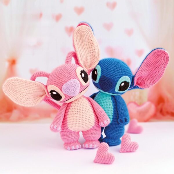 Muñeco de Apego El Conejo & La Luna Stitch & Angela