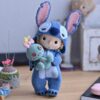 Muñeca de Apego El Conejo & La Luna Rita Disfrazada de Stitch _2 Muñeca de Apego El Conejo & La Luna Rita Disfrazada de Stitch
