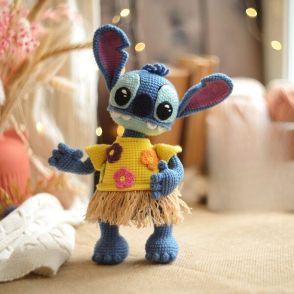 Muñeco de  Apego El Conejo & La Luna Stitch M03