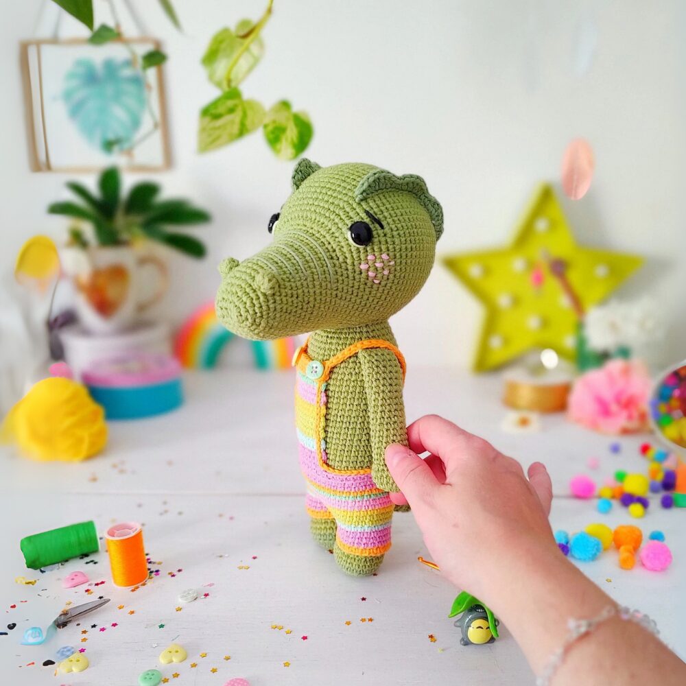 Muñeco de Apego El Conejo & La Luna Milo Cocodrilo