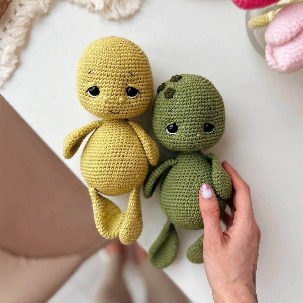 Muñeco de Apego El Conejo & La Luna Tortugas Pepe & Flor