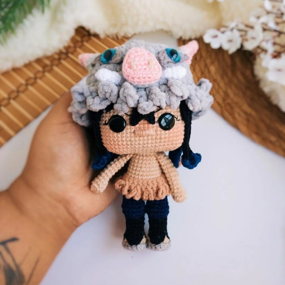 Muñeco de Apego El Conejo & La Luna Set Demon Slayer