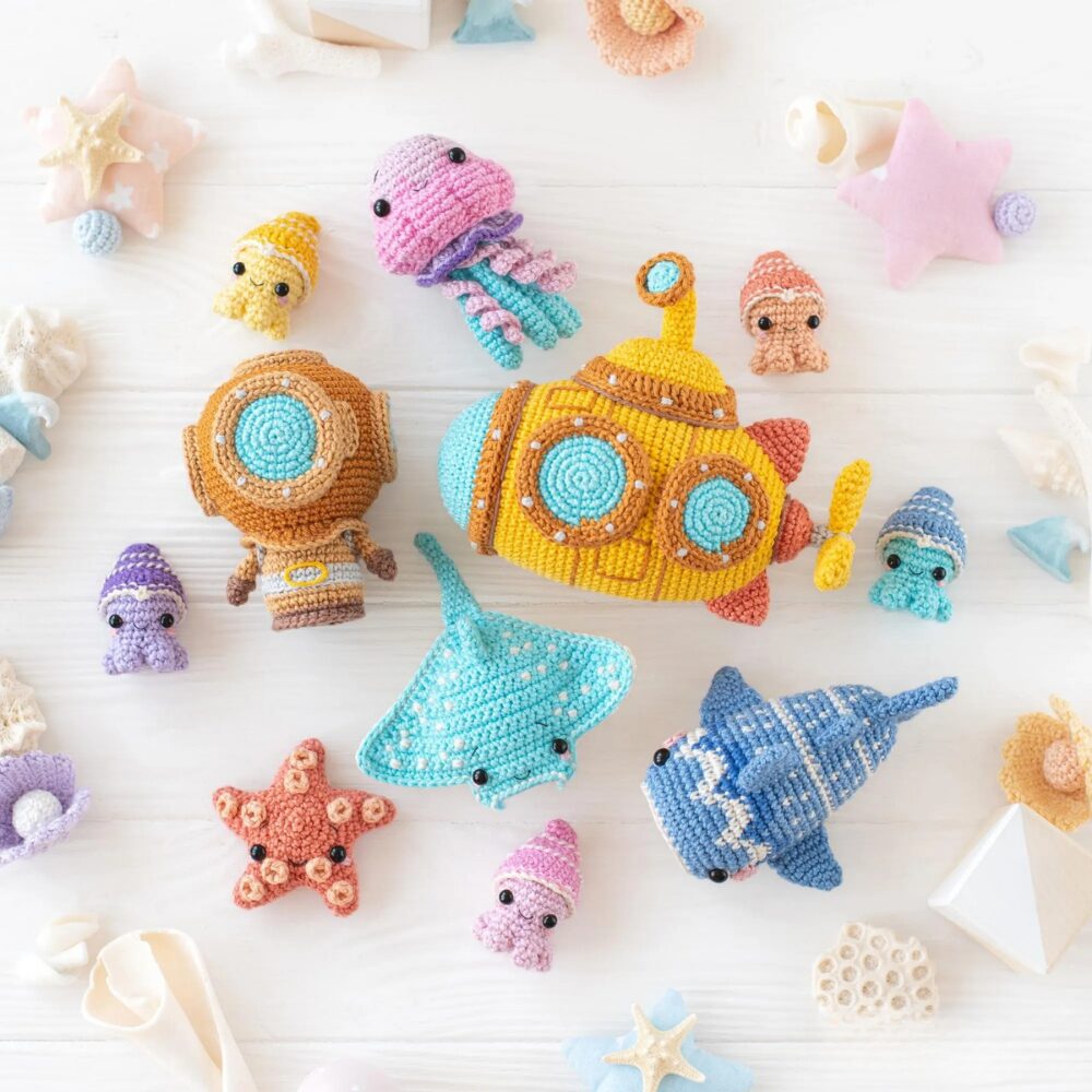 Muñeco de Apego El Conejo & La Luna Set Amigos del Océano