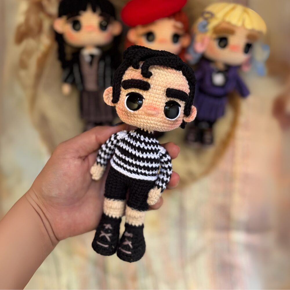 Muñeco de Apego El Conejo & La Luna Conejo Set  Merlina, Enid, Pericles, Agnes & Dedos