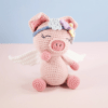Muñeco de Apego El Conejo & La Luna Pippa el Angel Cerdito