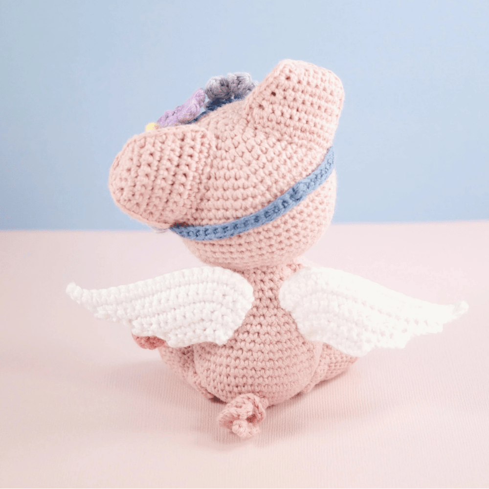 Muñeco de Apego El Conejo & La Luna Pippa el Angel Cerdito